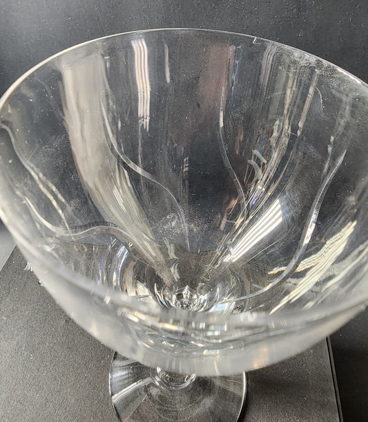 Fostoria Chapel Bells 888 pattern cut glass goblet