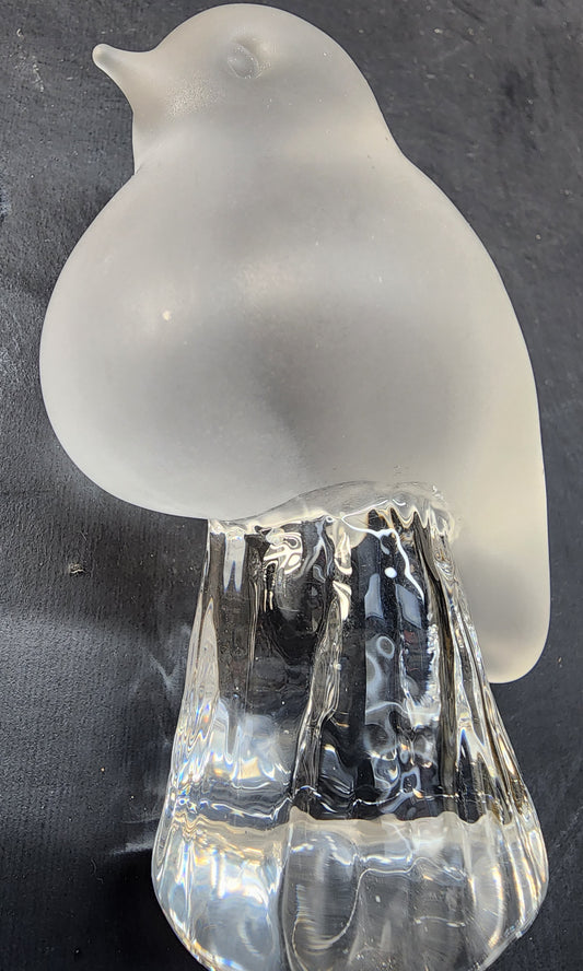 Frosted Sweden bird glass bird