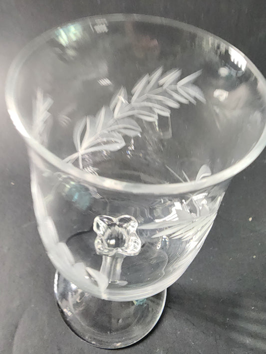 Lenox Cut glass LC1wine Crystal Made in USA Mt Pleasant PA mouth blown