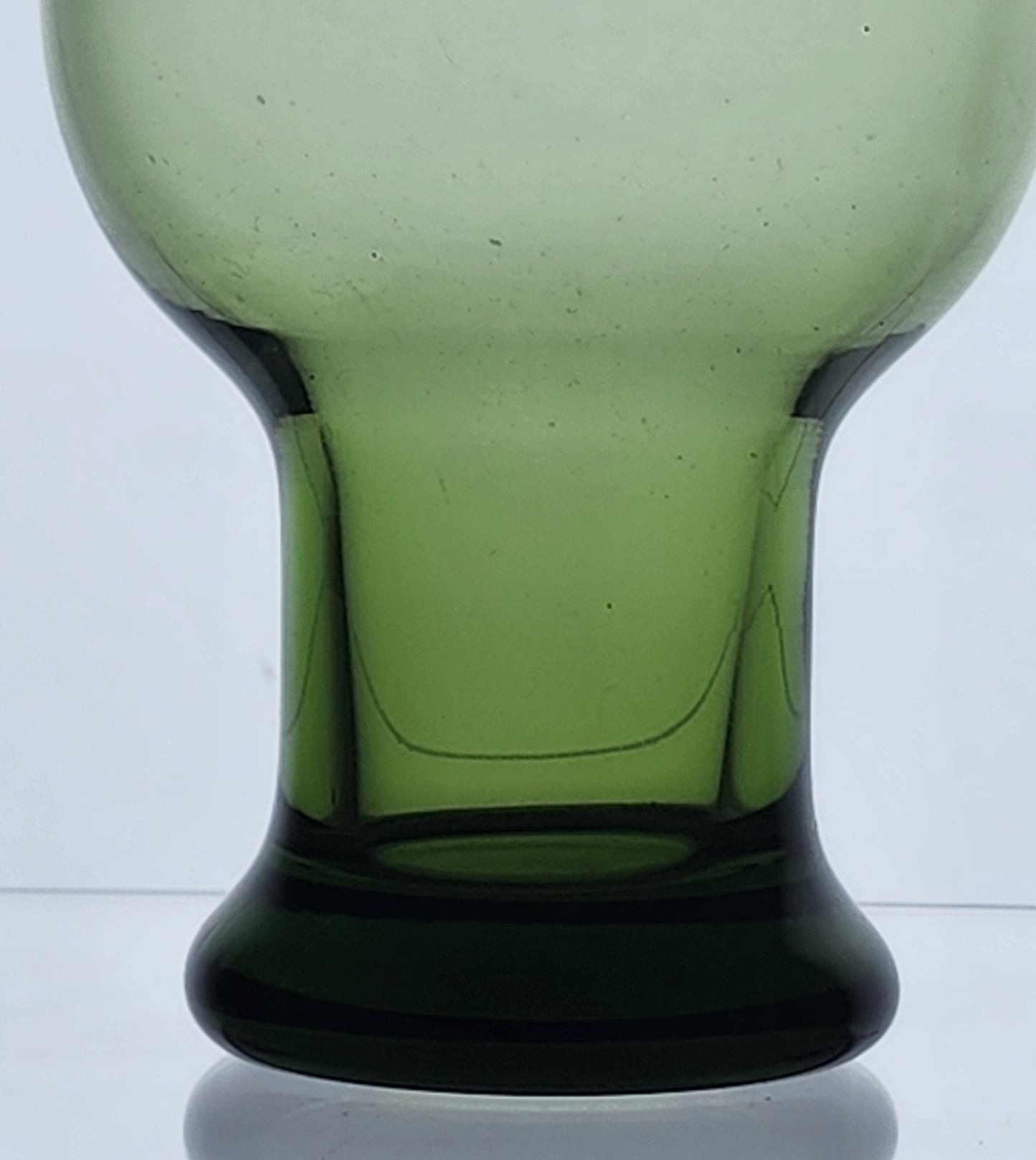 Lenox tall green clarion Crystal Made in USA Mt Pleasant PA