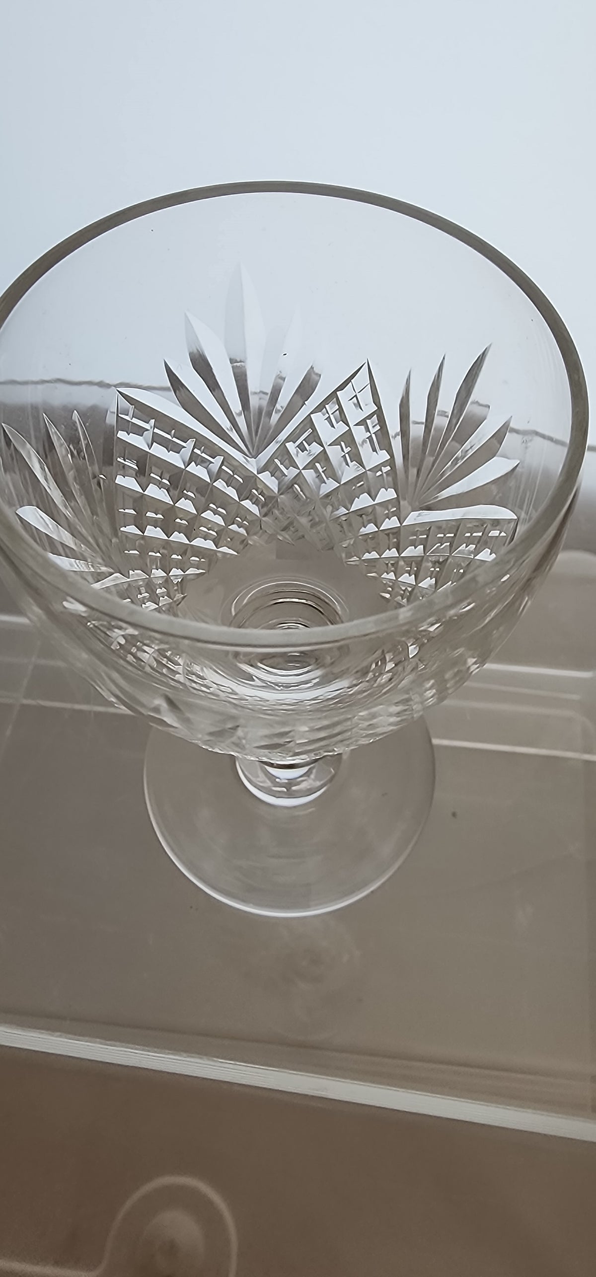 Bryce Crystal diamond and fans glass port