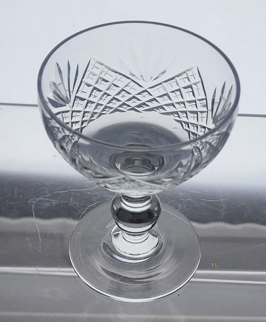 Bryce Crystal diamond and fans cocktail glass