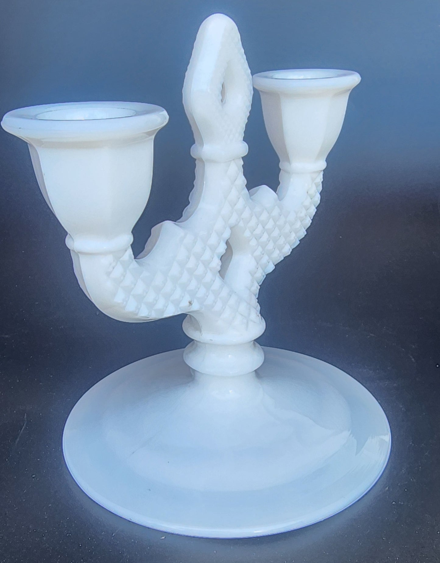 Westmoreland milk Glass candle holder