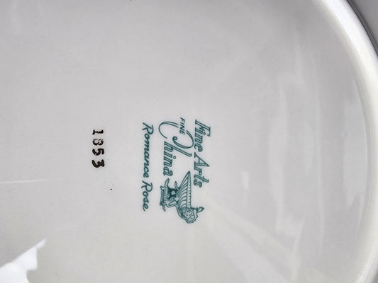 4 Fine Arts china dinner 10.5" plates Romance Rose
