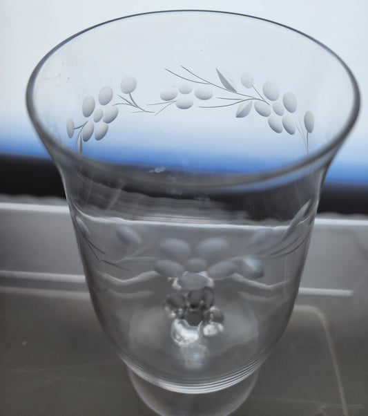 4 piece Lenox Cut glass Spring Forest beverage Crystal Made in USA BRE6