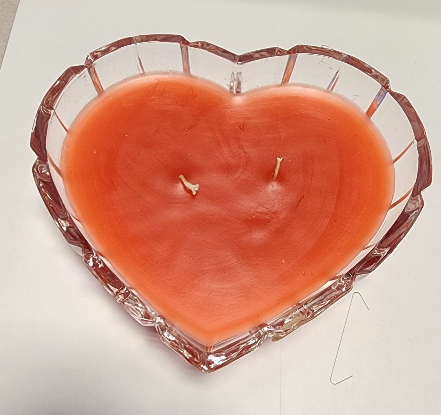 glass heart shape dish crystal