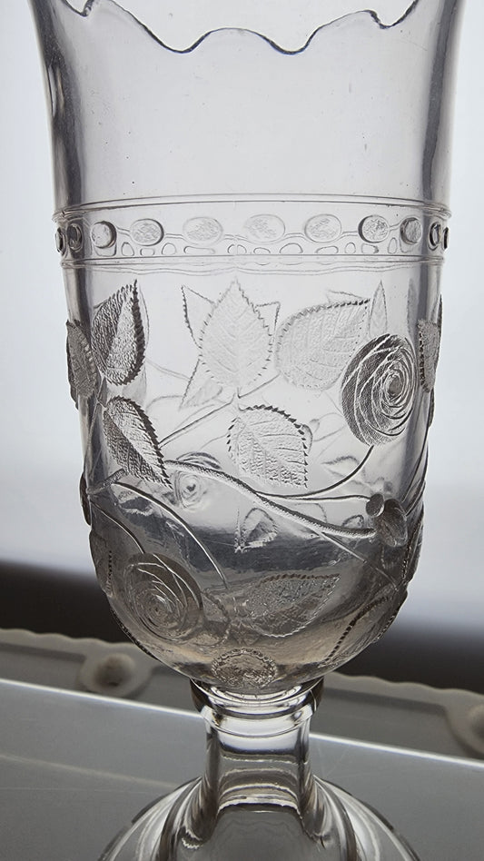 Indiana Glass upright Spooner / celery EPGA