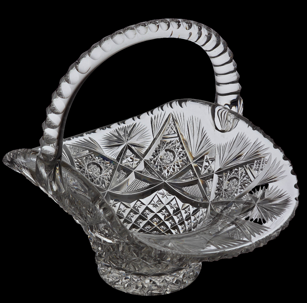 Hand cut ABP basket American Brilliant Antique