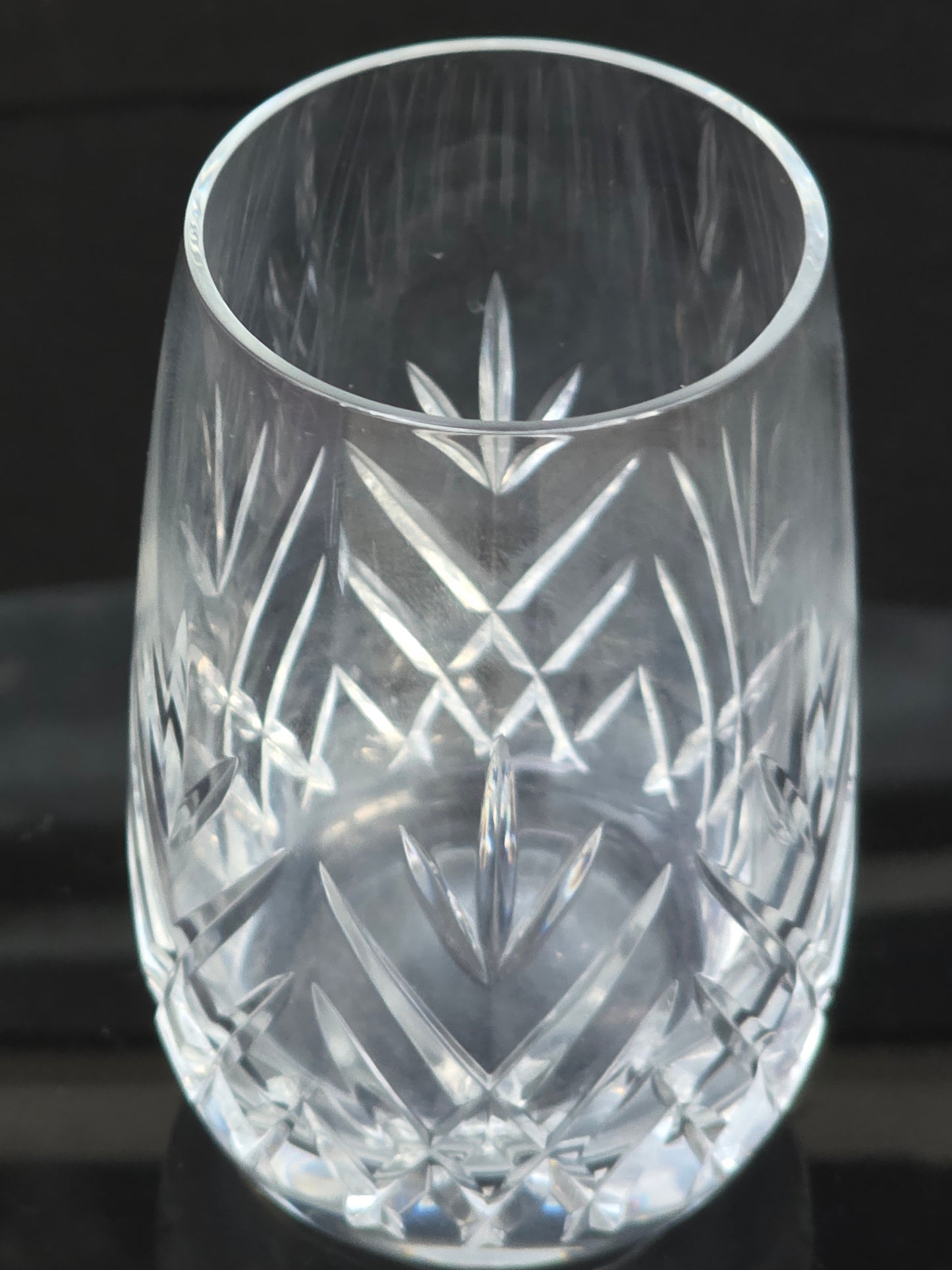 4 piece Schott - Zwiesel cut Tiffany pattern Hand cut Crystal juice glass