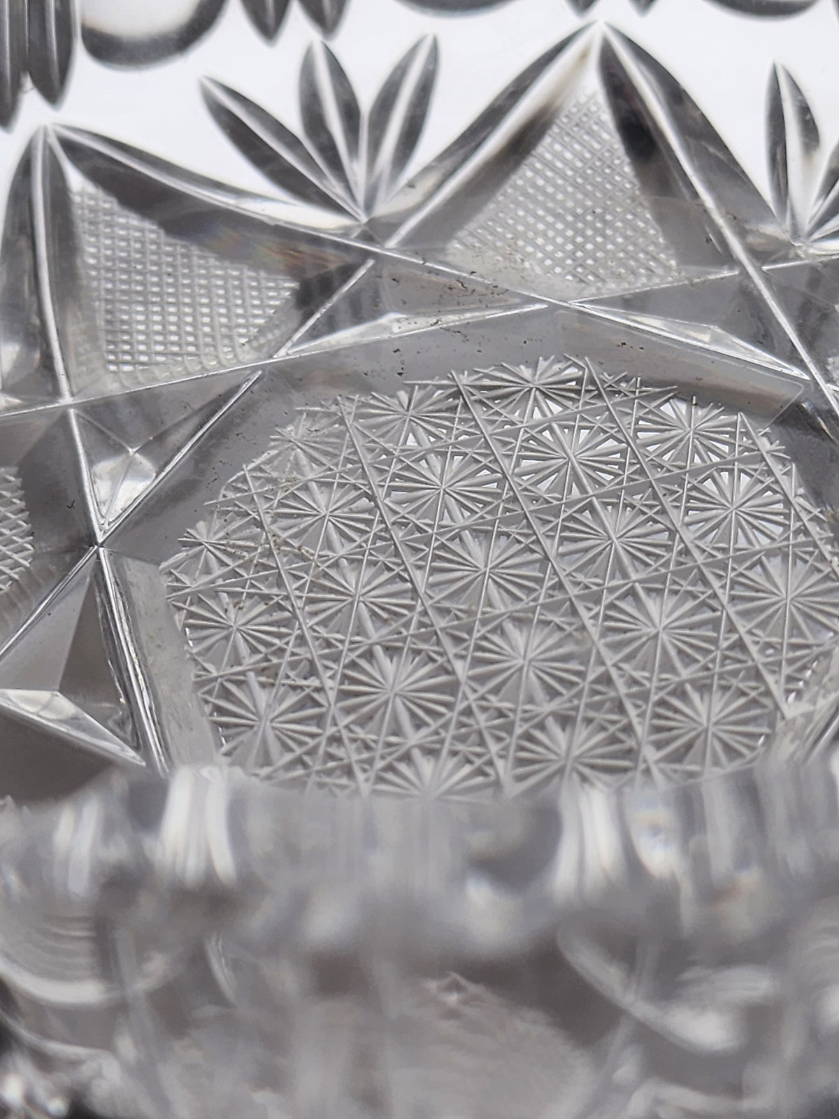 Cut glass ashtray crystal