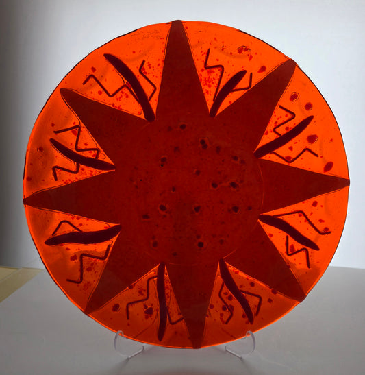 Art glass platter