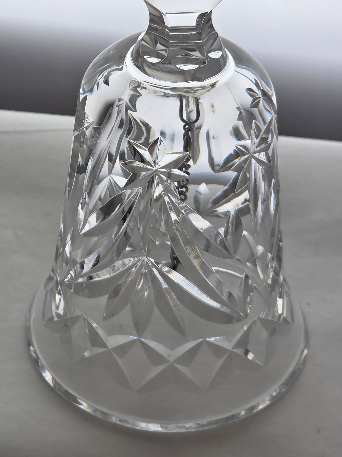 Signed Waterford Hand Cut glass BELL