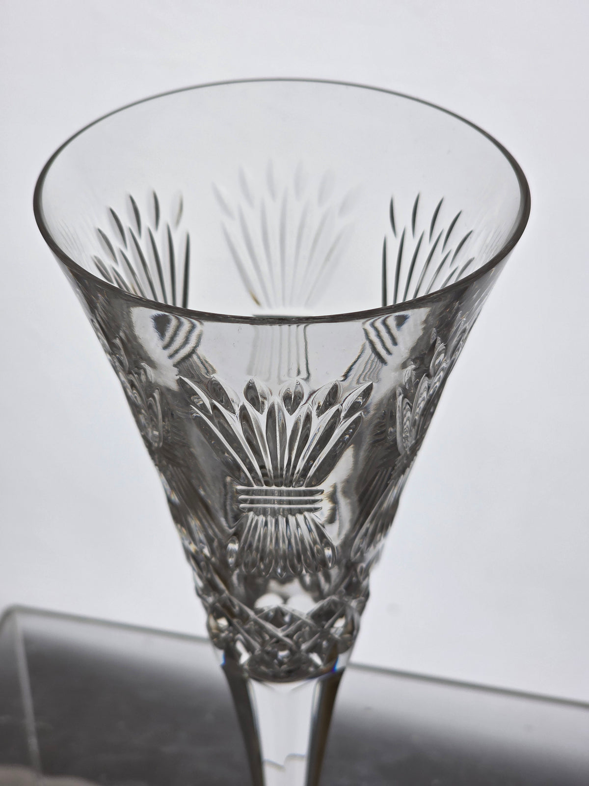 Signed Waterford CUT GLASS millennium Prosperity Toasting Flutes pair crystal