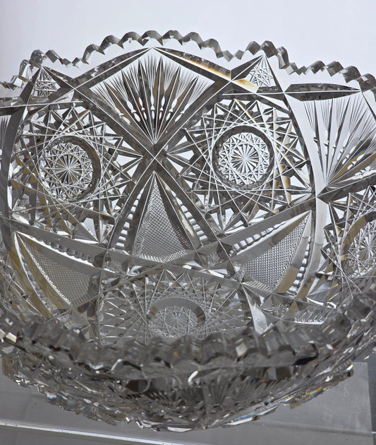 ABP cut glass Blackmere bowl American brilliant period 1886 -1915 PA1