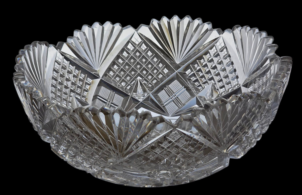 ABP cut glass bowl American Blown blank 16525