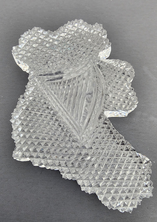 Waterford crystal Ireland shape paperweight