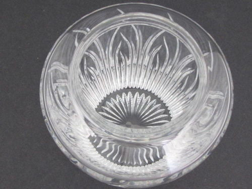 Cut Glass Saratoga candy jar Lenox USA , bowl /vase /candle - O'Rourke crystal awards & gifts abp cut glass