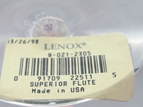 Signed Lenox Cut glass Superior flute Crystal Made in USA gold rim - O'Rourke crystal awards & gifts abp cut glass