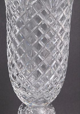 Hand cut lead Crystal large Award vase, Can be customized 17.5" - O'Rourke crystal awards & gifts abp cut glass