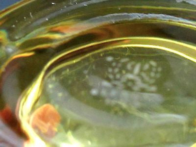 Lenox Amber finger bowl Crystal Made in USA Mt Pleasant PA - O'Rourke crystal awards & gifts abp cut glass