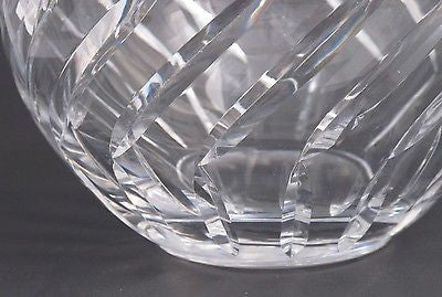 Hand Cut Glass hand polished rose bowl / vase - O'Rourke crystal awards & gifts abp cut glass