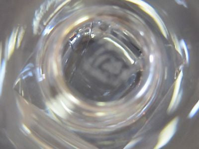 Cut glass champagne / desserts fluted panel pieces Signed - O'Rourke crystal awards & gifts abp cut glass