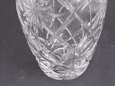 Hand Cut glass decanter cross cut star - O'Rourke crystal awards & gifts abp cut glass