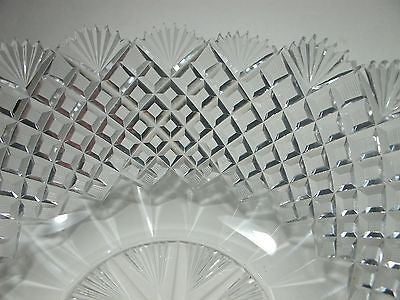 Hand Cut Glass and mouth blown bowl pattern old hand polished - O'Rourke crystal awards & gifts abp cut glass