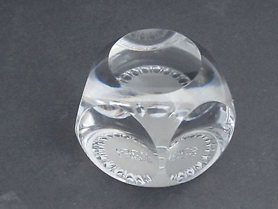 cut Glass hand made made paperweight signed Cristallerie Lorraine france 1968 - O'Rourke crystal awards & gifts abp cut glass
