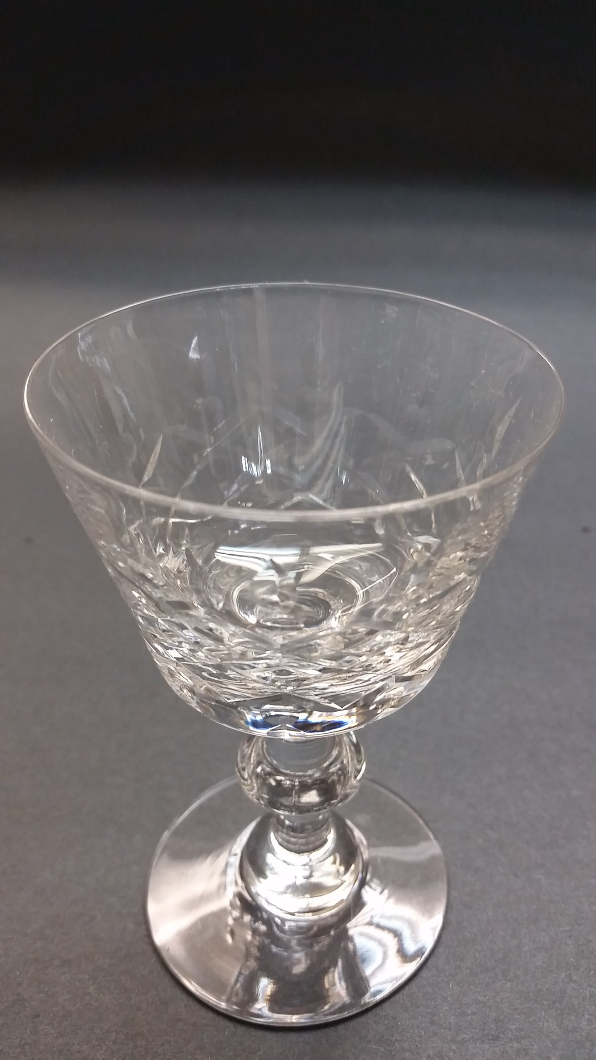 Heisey Maryland cut glass Dessert stemware - O'Rourke crystal awards & gifts abp cut glass