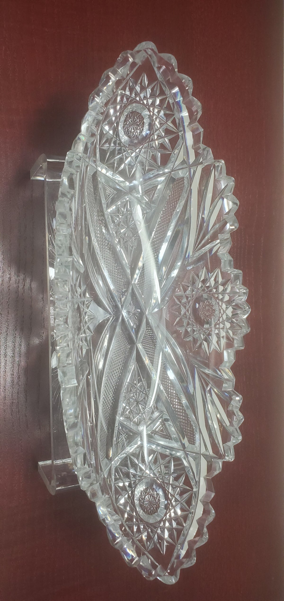 ABP cut glass celery ANTIQUE