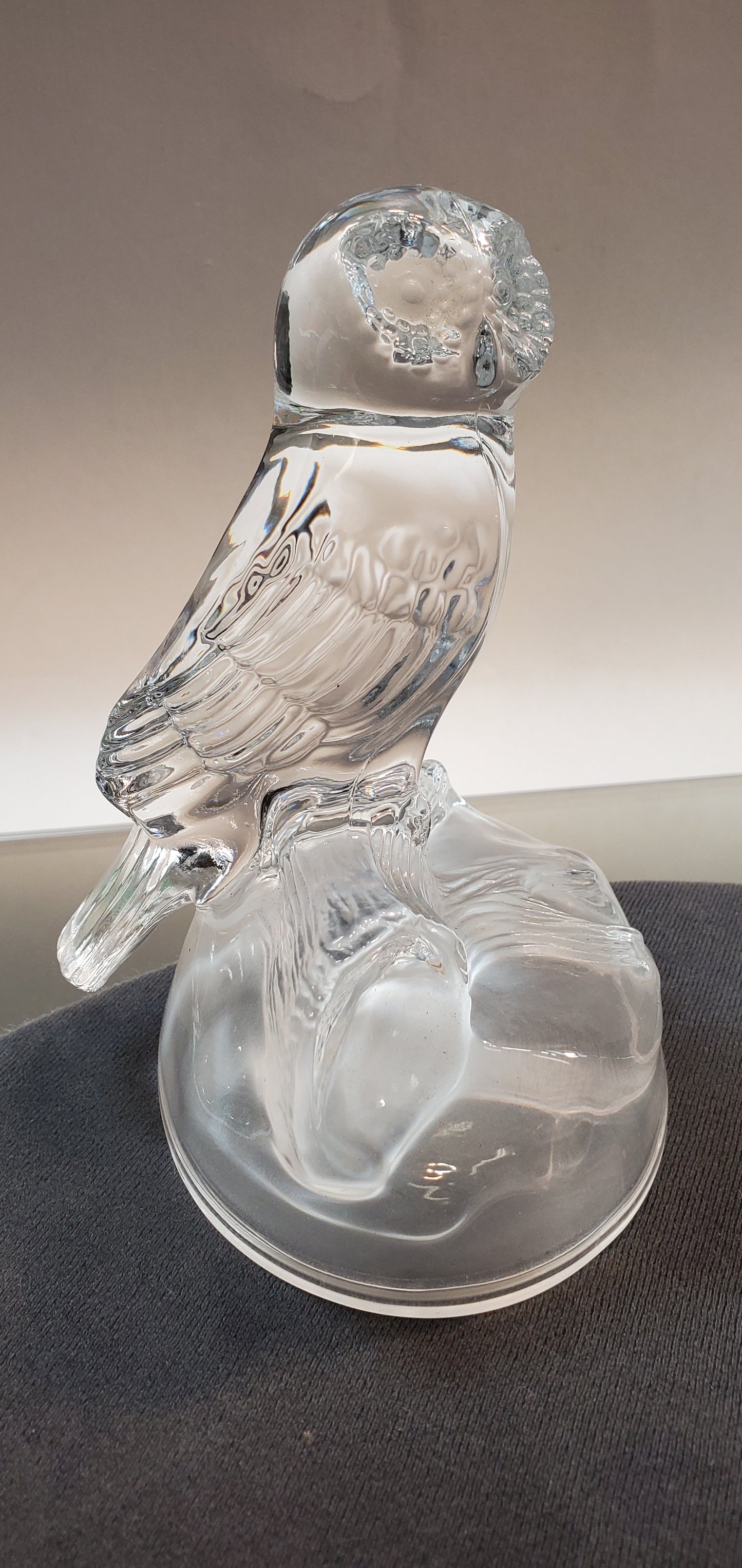 Crystal owl on branch