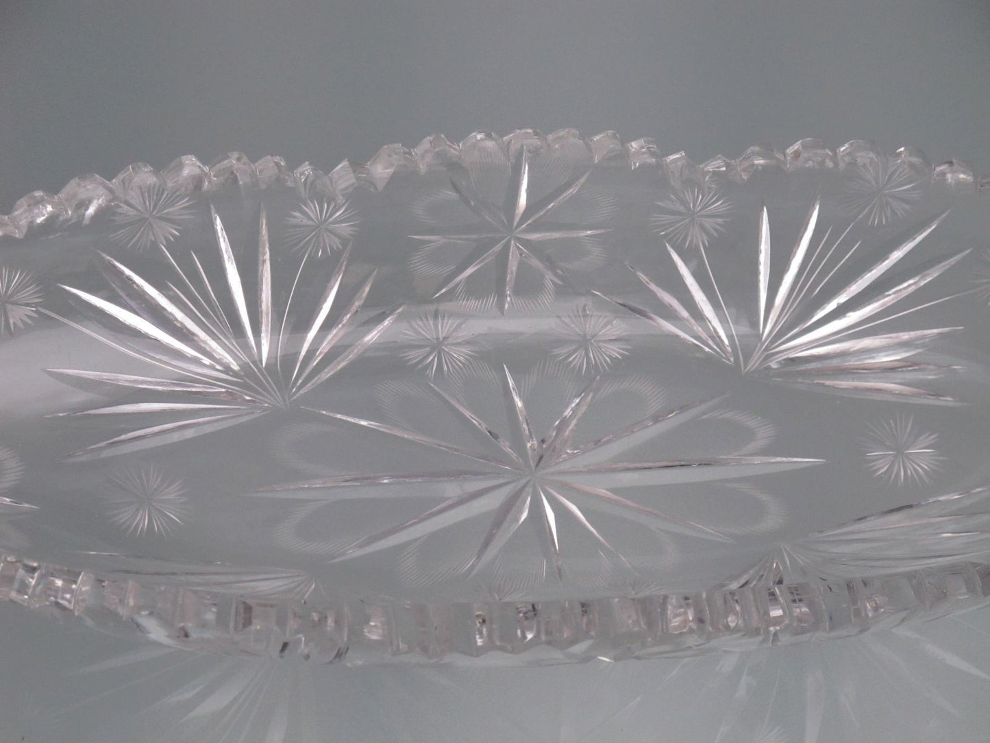 American Brilliant Period hand Cut Glass celery - O'Rourke crystal awards & gifts abp cut glass
