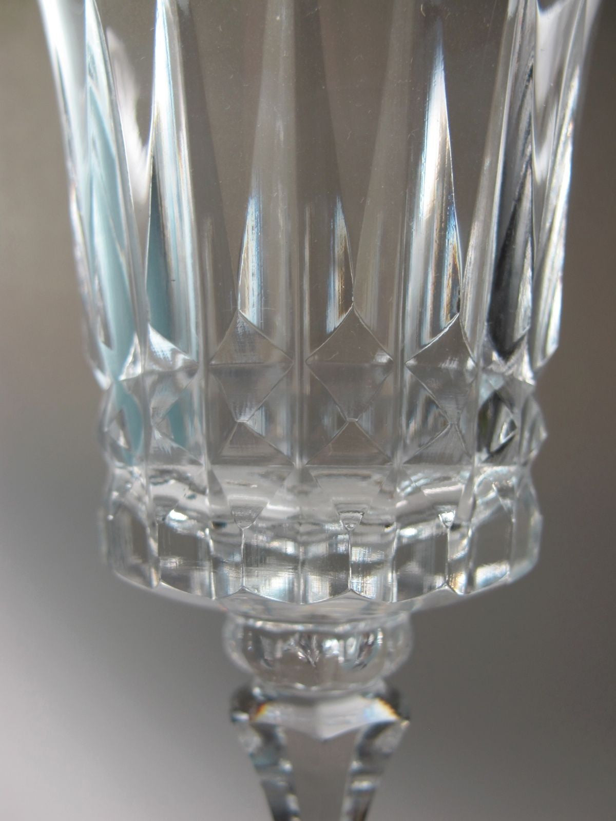Lenox Cut glass Gala Crystal wine Made in USA Mt Pleasant PA mouth blown - O'Rourke crystal awards & gifts abp cut glass