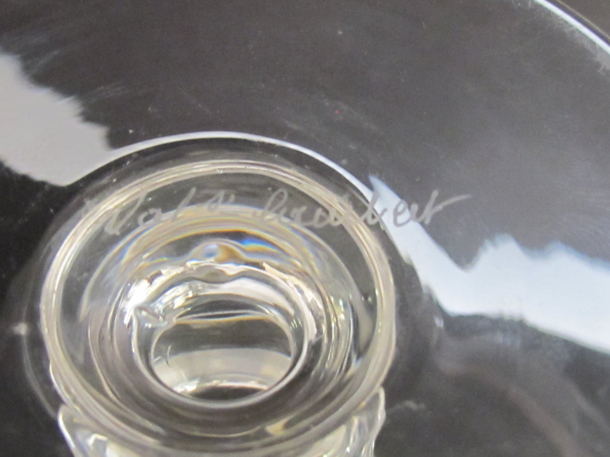 Val st Lambert Hand Cut glass Compote