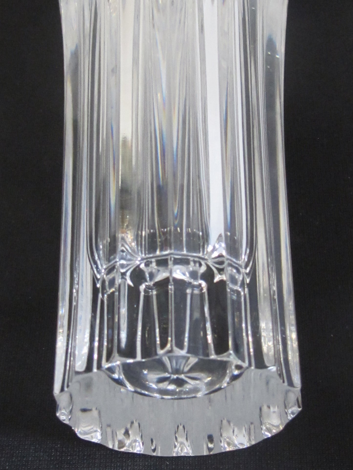 Pressed glass vase Heavy