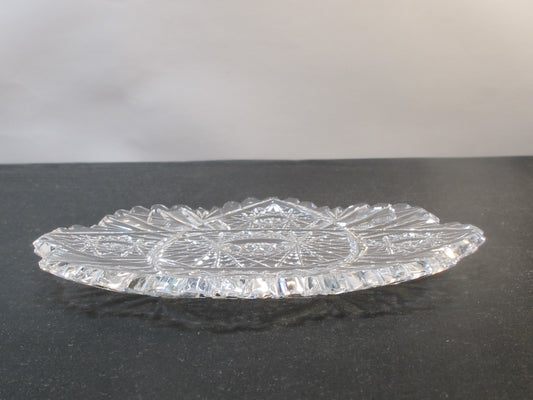 ABP Cut glass dish antique