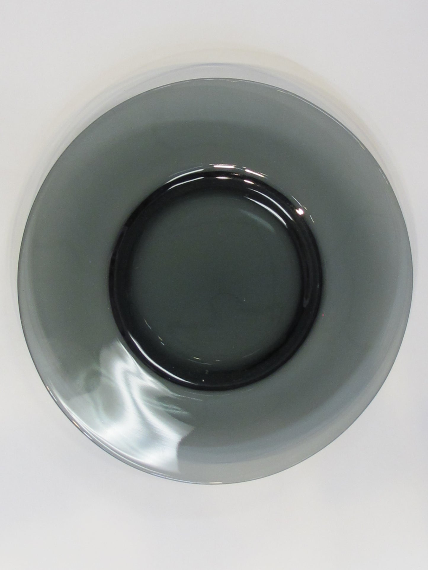 Bryce glass charcoal plate 8.5" Made in USA