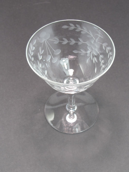 Hand cut Port clear glassware Seneca? 1960's