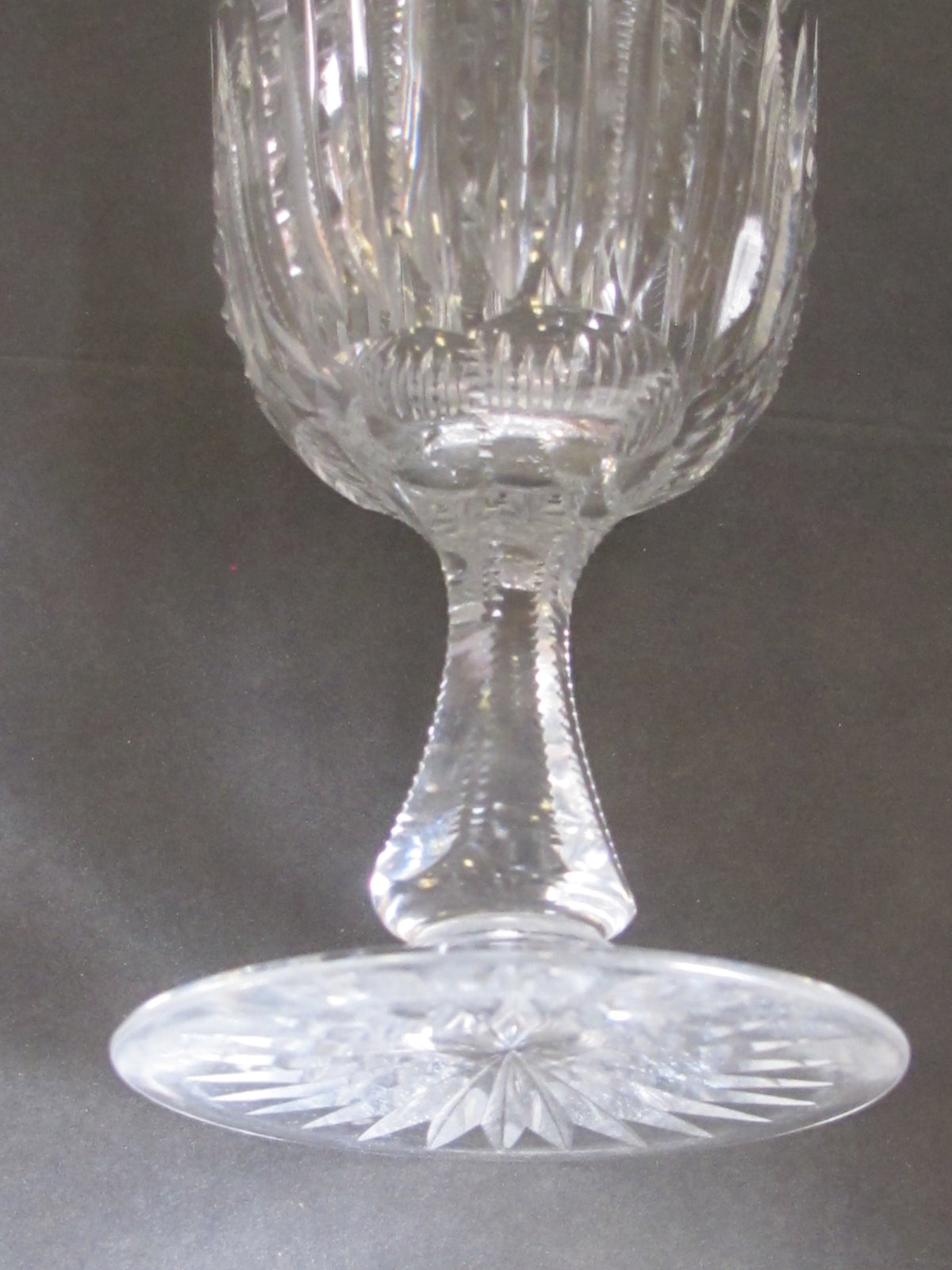Sinclaire ABP cut glass Goblet