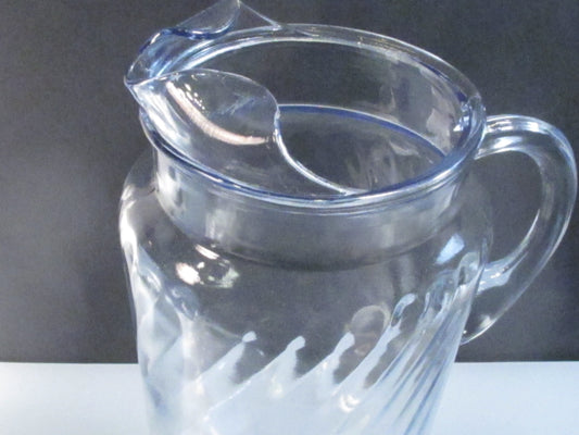 Indiana blue serene Glass pitcher