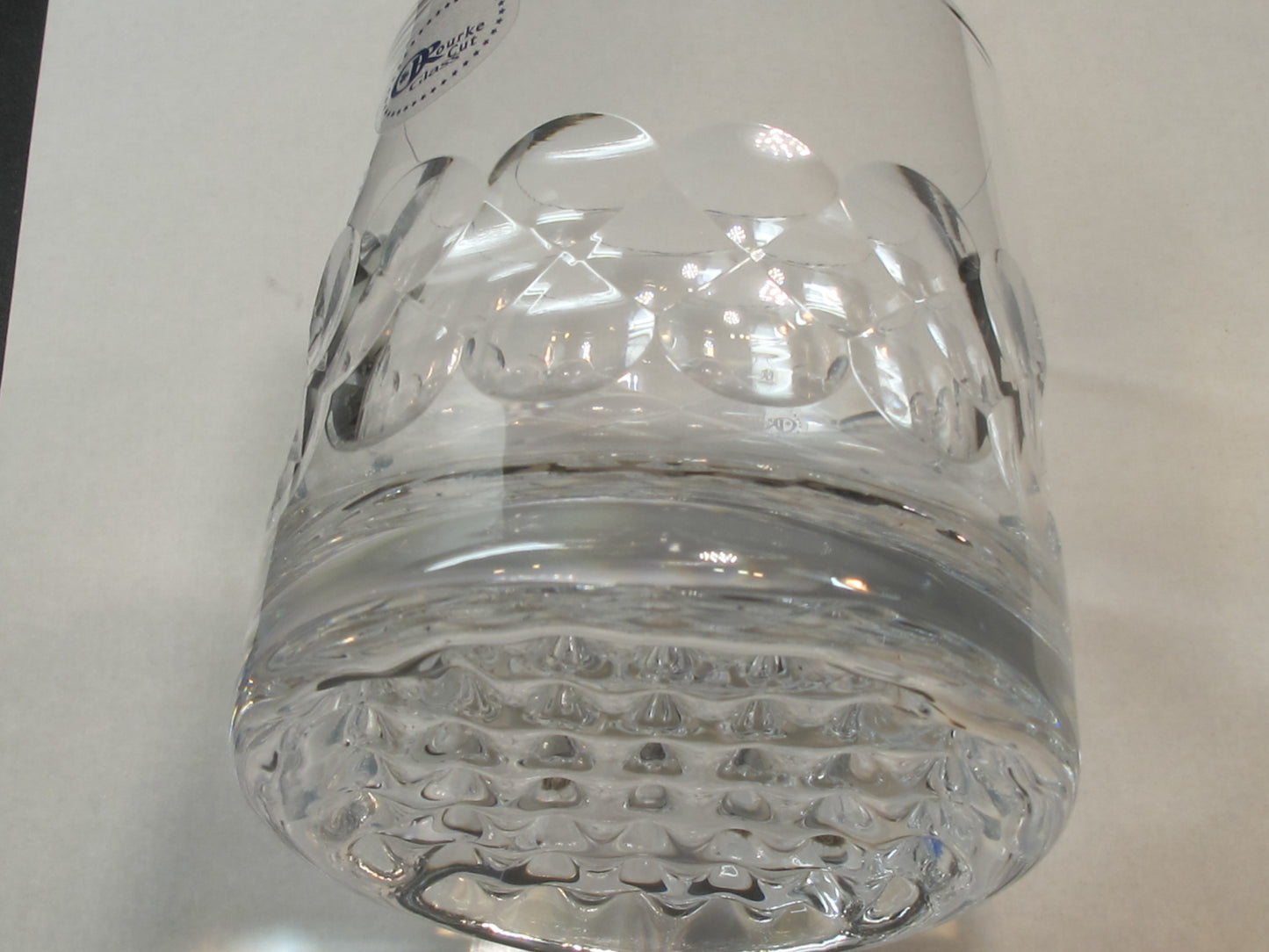 Hand CUT GLASS DOR crystal honeycomb ORourke