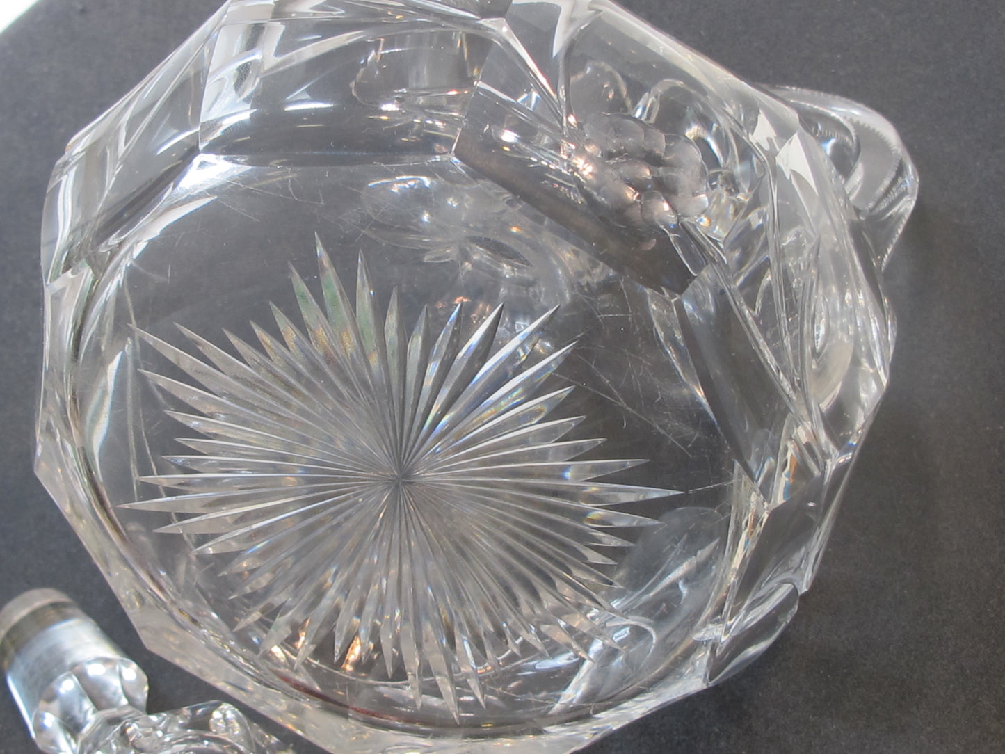 Signed Hawkes ABP decanter American Brilliant Period hand Cut Glass