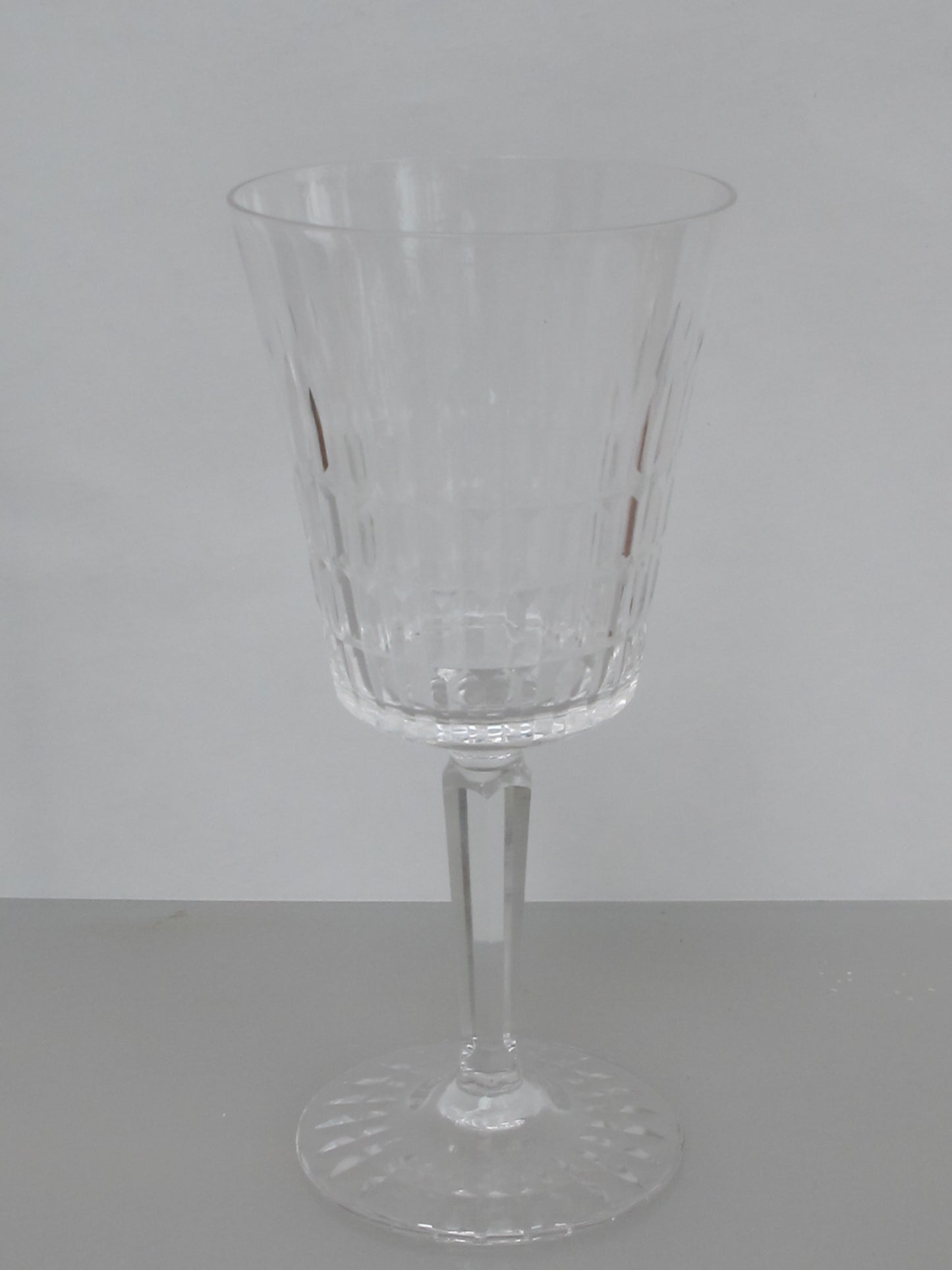 Lenox Cut glass galaxy Crystal Goblet Made in USA Mt Pleasant PA mouth blown