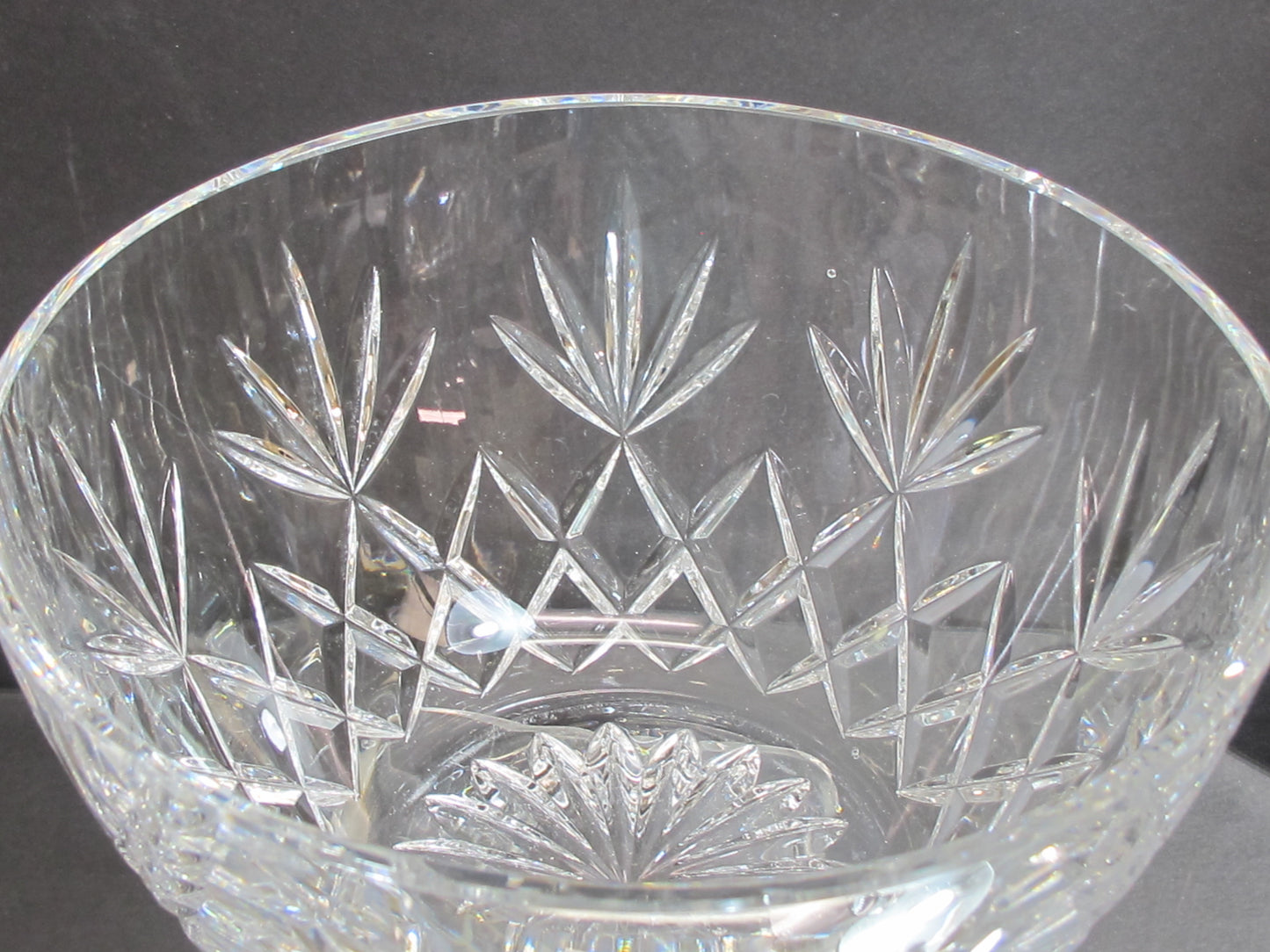 Signed Lenox Cut glass Charleston medium bowl Crystal
