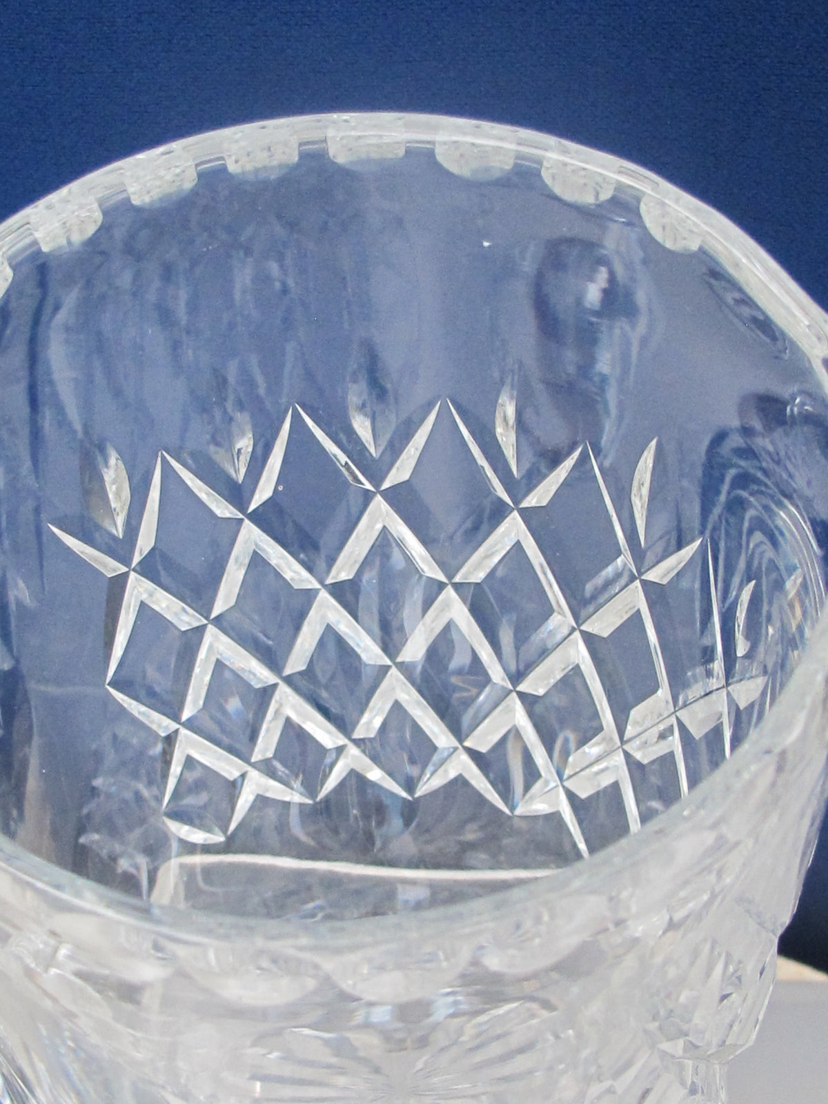 Signed Webb crystal Cut Glass pitcher