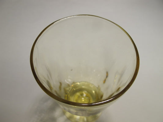 Bryce amber optic footed glass