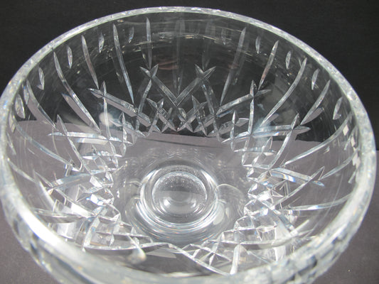 Hand cut glass bowl hand polished in old tradtion
