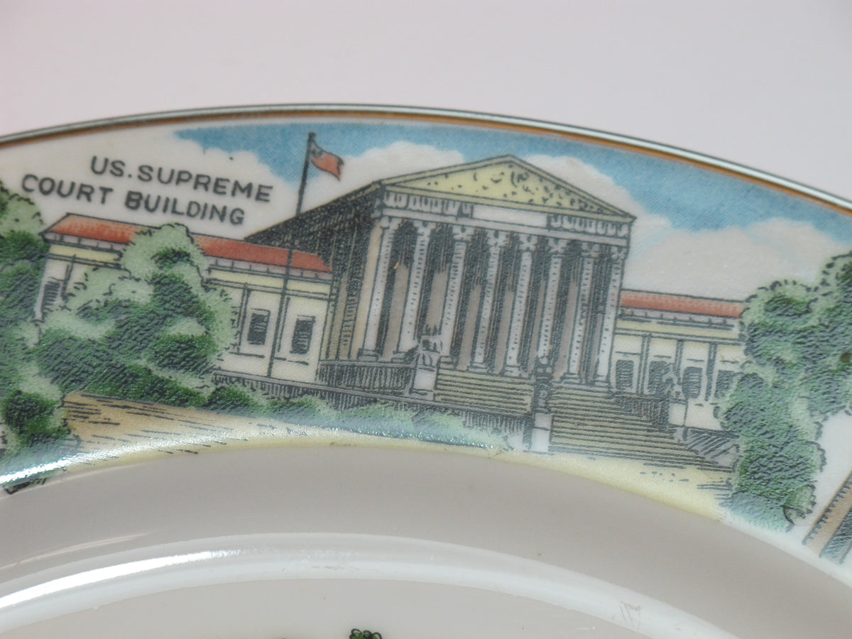 The Capitol Washington plate, White house