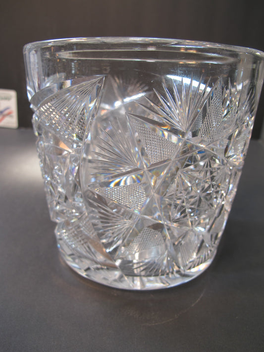 ABP cut glass ice tub Antique crystal Made in USA